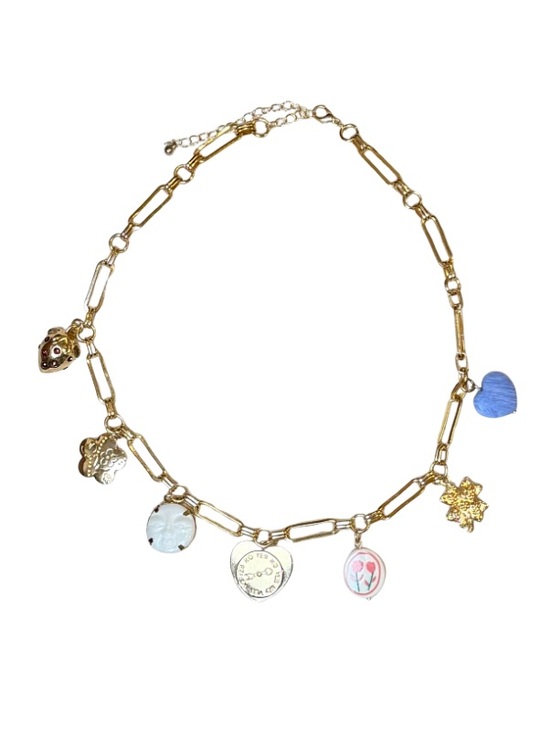 a new day Jewelry - A New Day Gold Tone Charm Necklace | Playful Coastal Style